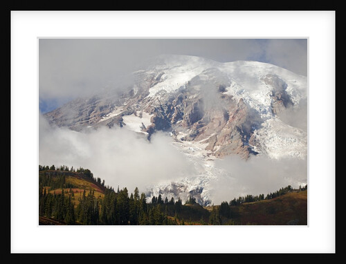 Mount Rainier in the Clouds by Anonymous