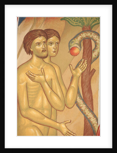 Adam and Eve Fresco at Monastery of Saint-Antoine-le-Grand by Anonymous