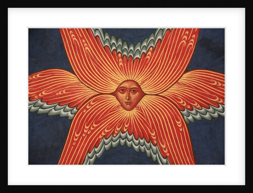 Detail of Seraphim from Apocalypse Fresco at Monastery of Saint-Antoine-le-Grand by Anonymous