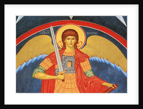 Saint Michael Fresco at Monastery of Saint-Antoine-le-Grand by Anonymous