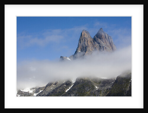 Mountain Peaks at Torsukattak Fjord by Anonymous
