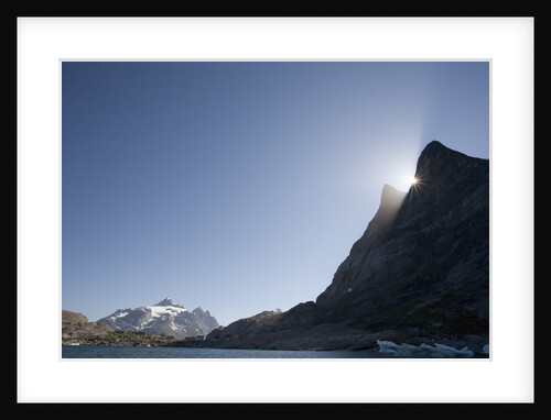 Mountain and Fjord at Sunset by Anonymous