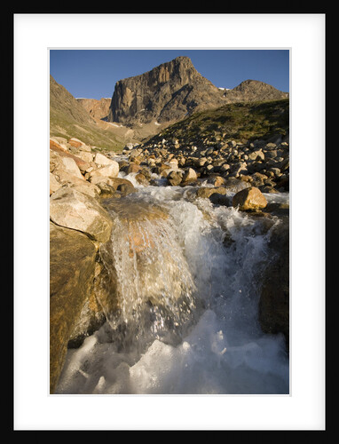 Waterfall Near Nordre Isortoq Fjord by Anonymous