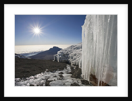 Melting Glacier on Mount Kilimanjaro with Mount Mawenzi in Background by Anonymous