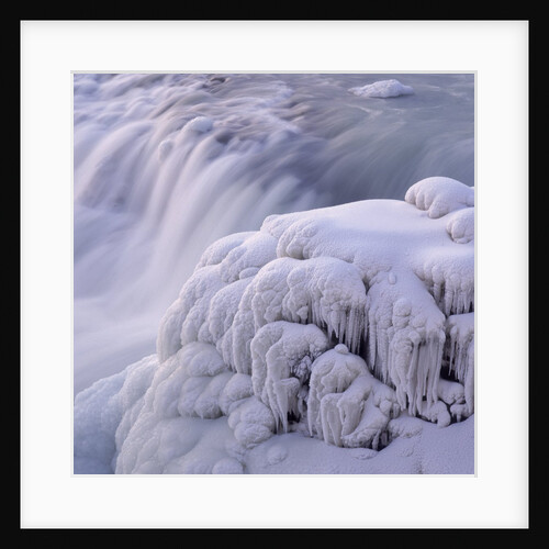 Frozen Gullfoss Waterfall by Anonymous
