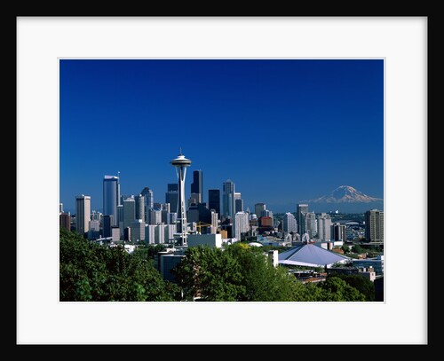 Seattle and Mount Rainier by Anonymous