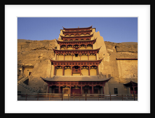 Pagoda at the Mogao Caves by Anonymous