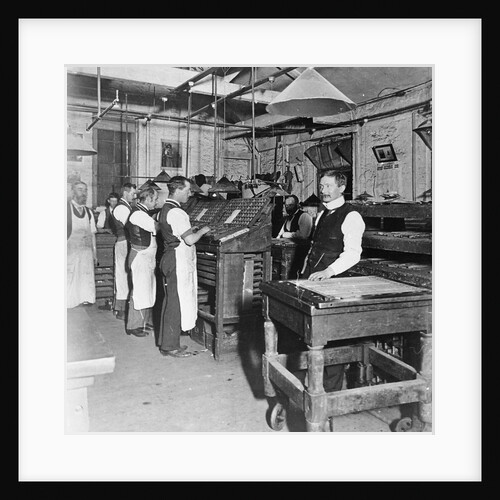 Composing Room at the Adelaide Register Newspaper by Anonymous