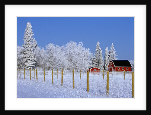 Farm in Winter by Anonymous