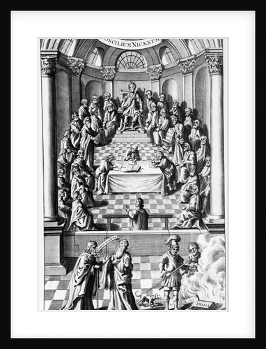 17th-Century Engraving of the Council of Nicea by Anonymous