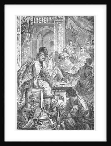 Ecumenical Council of Nicea Illustration by Anonymous