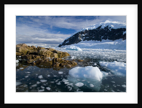 Mountains and Ice at Nekko Harbor by Anonymous