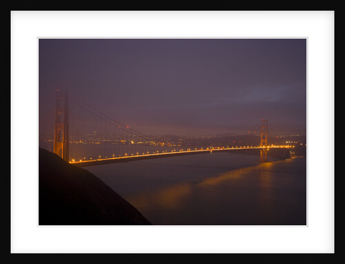 Golden Gate Bridge at Night by Anonymous