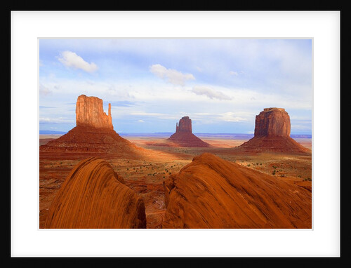 Mitten Buttes and Merrick Butte in Monument Valley by Anonymous