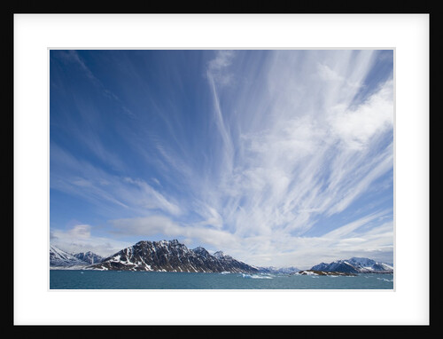 Cirrus Clouds Over Fjord in June by Anonymous