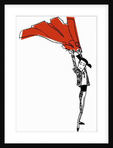 Toreador with Red Cape by Anonymous