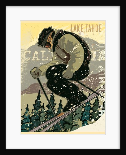 Man skiing in Lake Tahoe by Anonymous