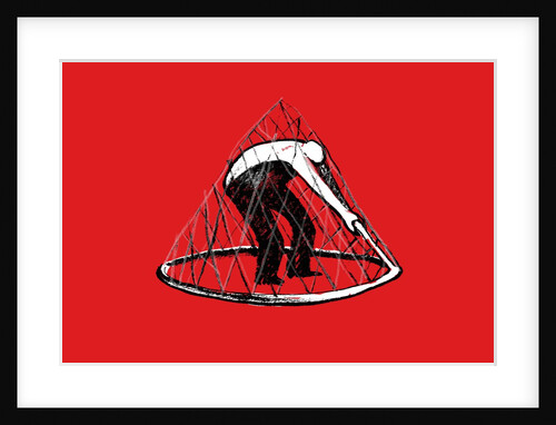Man Trapped in Net by Anonymous
