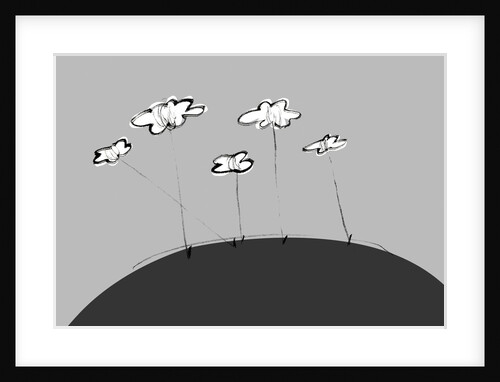 Clouds tied down to the earth by Anonymous