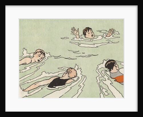 Illustration of Boy Being Saved from Drowning by Anonymous