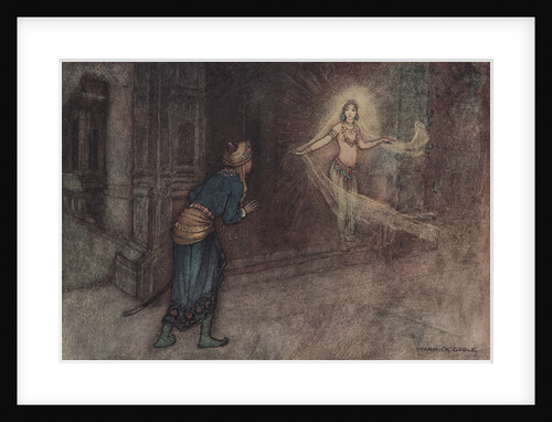 He Saw a Beautiful Woman Coming Out of the Palace by Warwick Goble