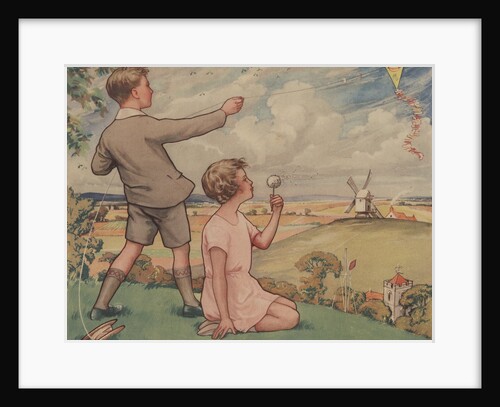 A Windy Day Illustration by Anonymous