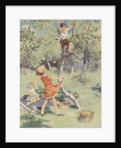 The Apple Orchard Book Illustration by Anonymous