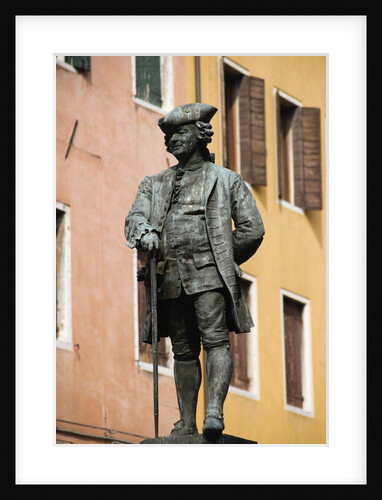 Bronze Statue of Carlo Goldoni in Square by Anonymous