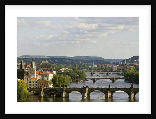 Arched Bridges Across the Vltava River by Anonymous
