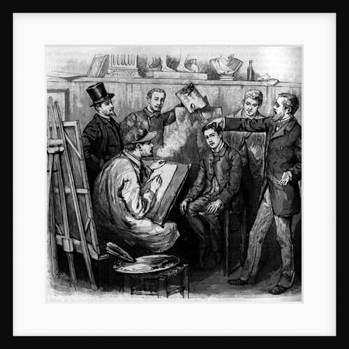 Illustration of a Demonstration of Phrenology by Anonymous