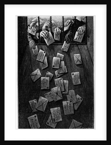 Illustration of Letters Deposted in Paris Post Office by Anonymous