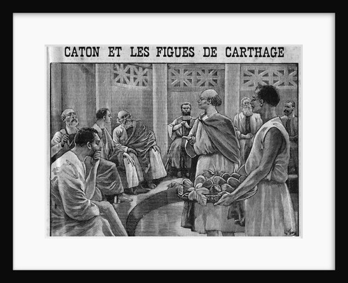 Illustration of Cato Showing Figs from Carthage to the Roman Senate by Anonymous