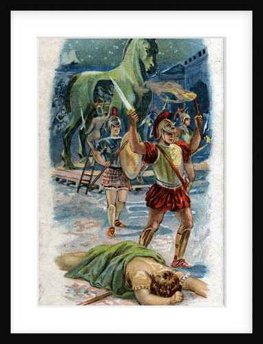 Illustration of Achilles and the Taking of Troy by Anonymous