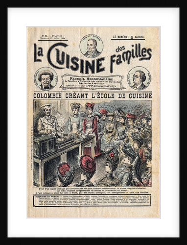 Illustration of Auguste Colombie's Cooking School by Anonymous