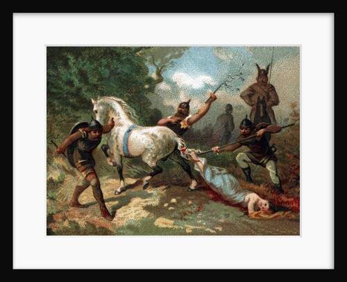 Illustration of the Death of Brunhilda by Anonymous