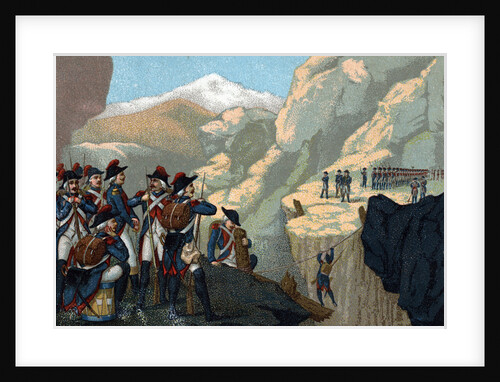 Illustration of the Passage of the Simplon by General Bethencourt by Anonymous