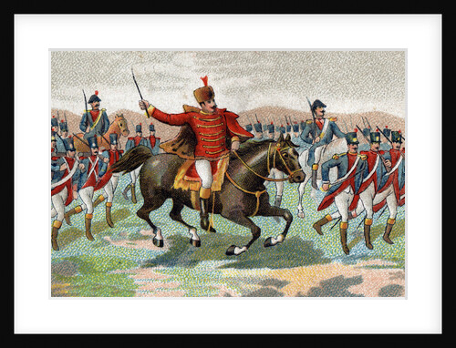 Illustration of Joachim Murat in the Battle of Iena by Anonymous