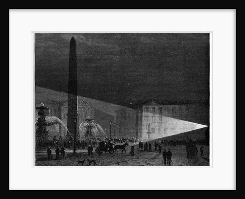 Illustration of the Debut of Electric Lighting in Place de la Concorde by Anonymous