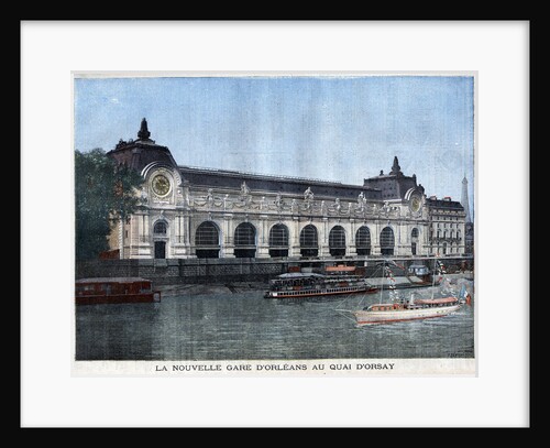 Illustration of Gare d'Orleans at Quai d'Orsay by Anonymous