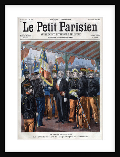 Illustration of Emile Loubet at the Presentation of the Flag by Anonymous