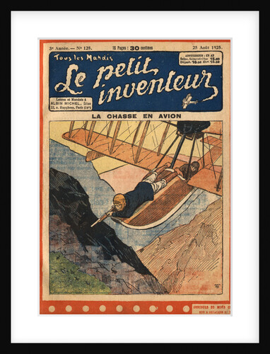 Illustration of a Man Hunting by Airplane by Anonymous