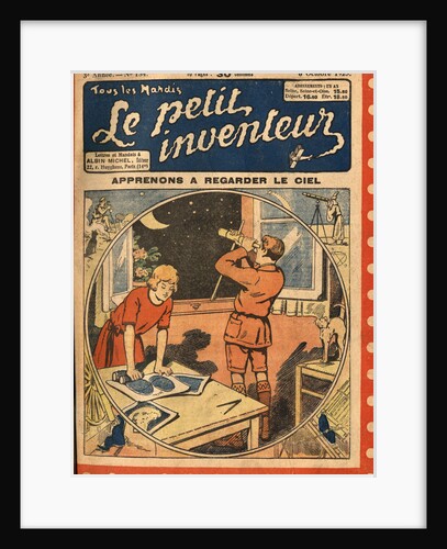 Illustration of Children Learning About Astronomy by Anonymous
