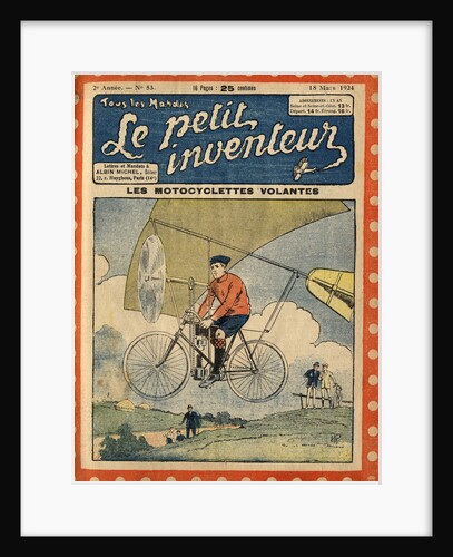 Illustration of a Flying Bicycle by Anonymous