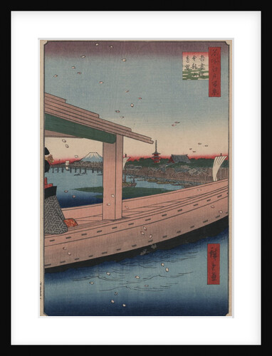 Distant View of Kinryu-zan Temple and Azuma Bridge by Ando Hiroshige