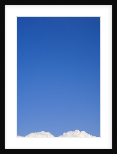 Cumulus Clouds Floating in Clear Blue Sky in Fall by Anonymous