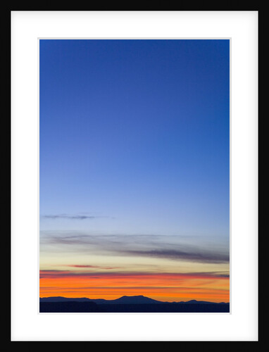 Colorful Clouds and Blue Evening Sky by Anonymous