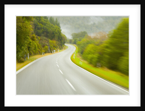 Winding Coastal Road Among Bush Covered Hills by Anonymous