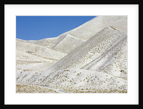 Snowy Hills at Lindis Pass in McKenzie Basin by Anonymous
