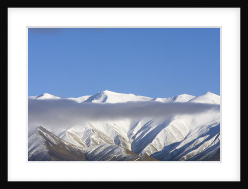 Snowy Ben Ohau Range in Winter by Anonymous