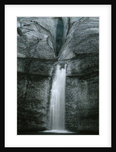Waterfall Off Myrdalsjoekull Glacier by Anonymous